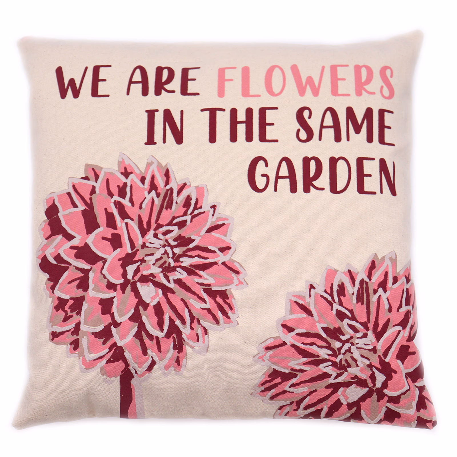 Bomull Putetrekk med Trykk - We Are Flowers - Rosa 4 Bomull Putetrekk Med Trykk - We Are Flowers - Rosa
