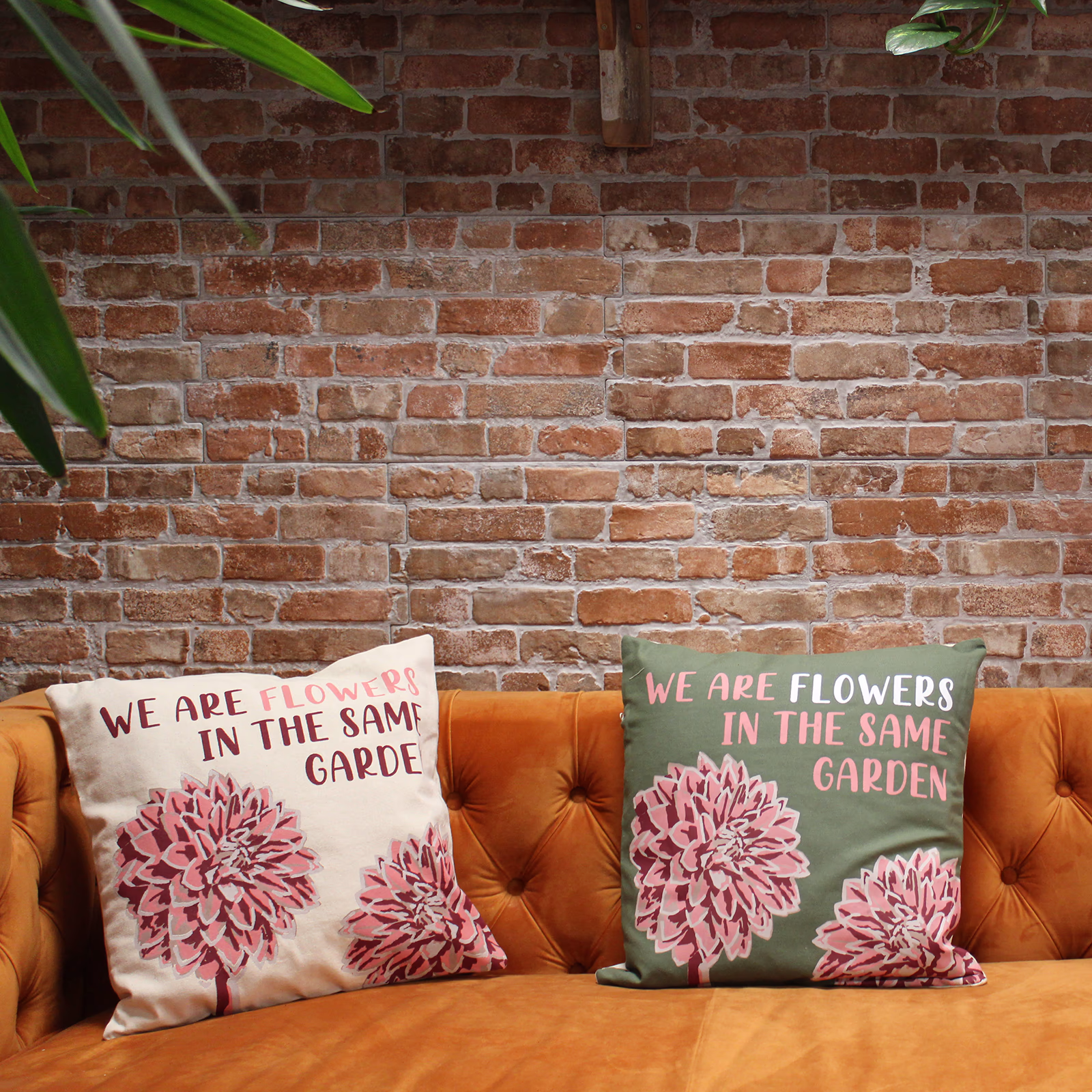 Bomull Putetrekk med Trykk - We Are Flowers - Rosa 8 Bomull Putetrekk Med Trykk - We Are Flowers - Rosa