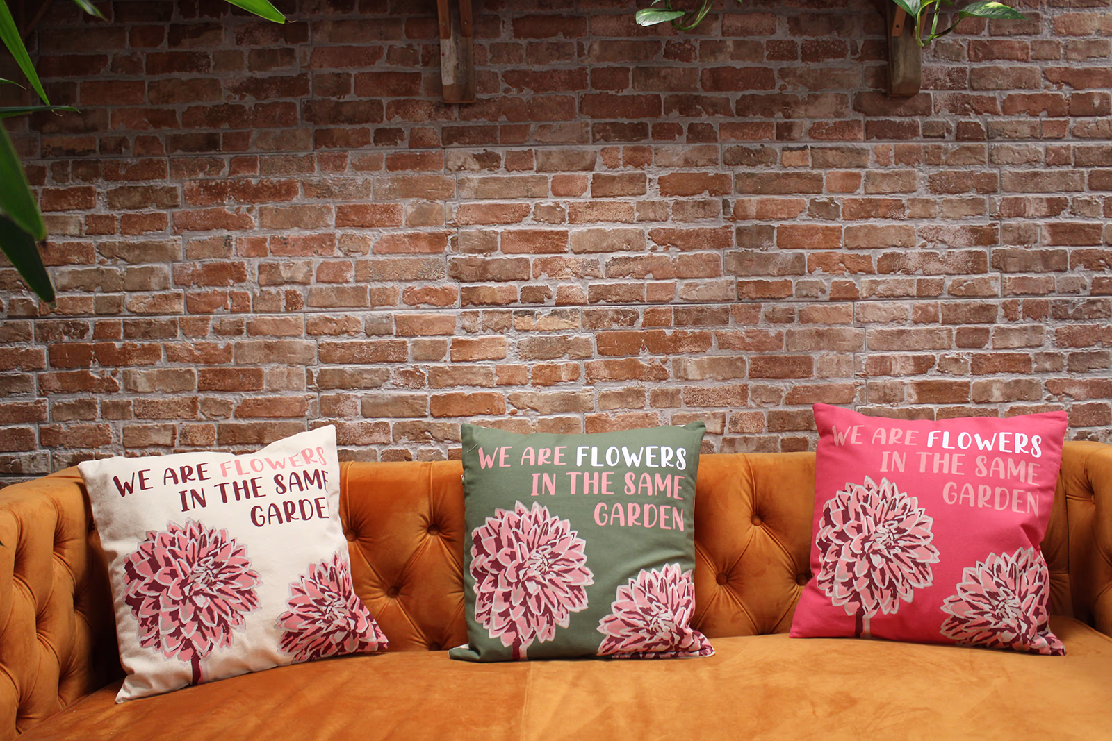 Bomull Putetrekk med Trykk - We Are Flowers - Rosa 9 Bomull Putetrekk Med Trykk - We Are Flowers - Rosa