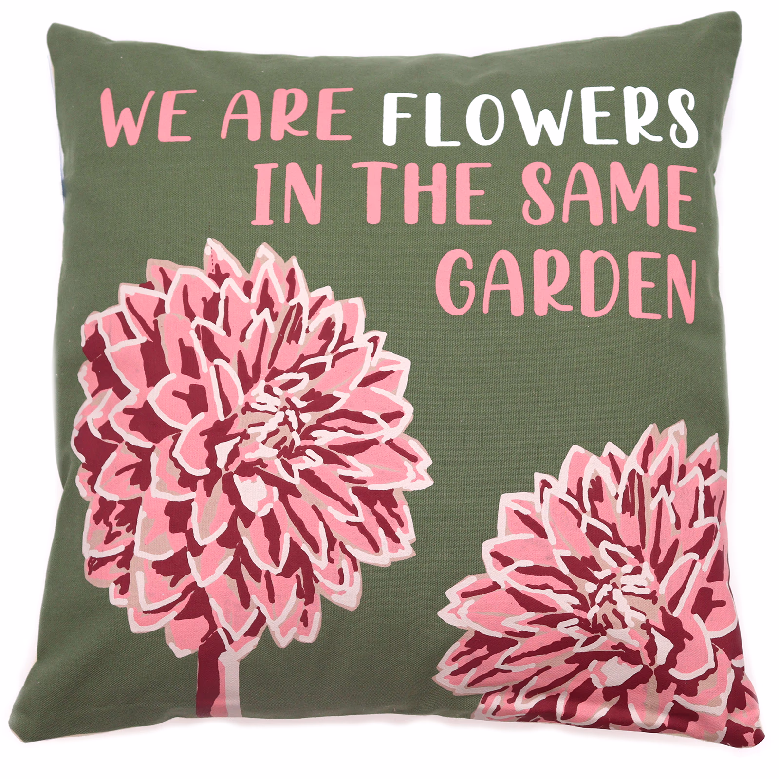Bomull Putetrekk med Trykk - We Are Flowers - Rosa 10 Bomull Putetrekk Med Trykk - We Are Flowers - Rosa