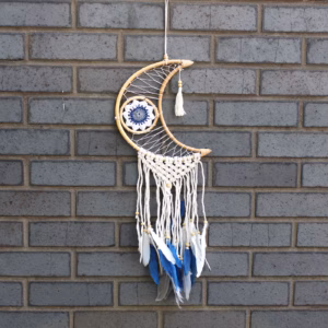 Beskyttelse Drømmefanger - Macrame Moon Assorterede Farver