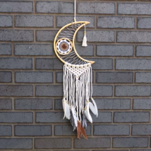 Beskyttelse Drømmefanger - Macrame Moon Assorterede Farver