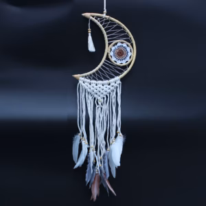 Beskyttelse Drømmefanger - Macrame Moon Assorterede Farver