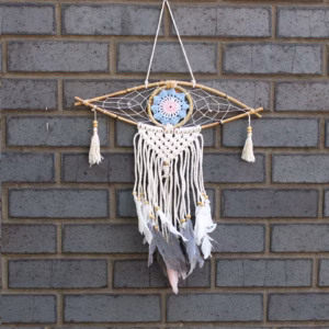Attrapes - Rêve Protection - Petit Œil Macramé Marron