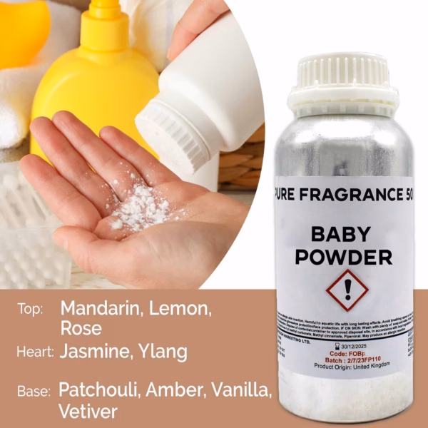 Pure Baby Powder Geurolie - 500ml