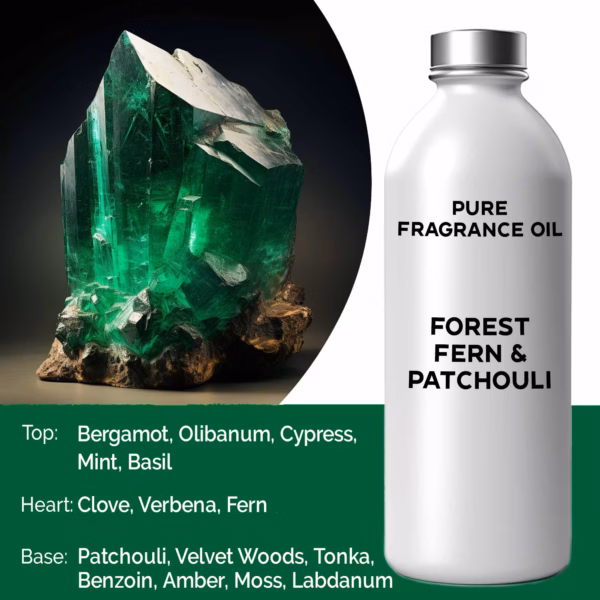 Huile de Parfum Pure 500ml - Fougère Forestière & Patchouli