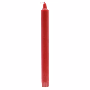 Bougie Dîner Pure Cire Naturelle 25x2,3 - Rouge