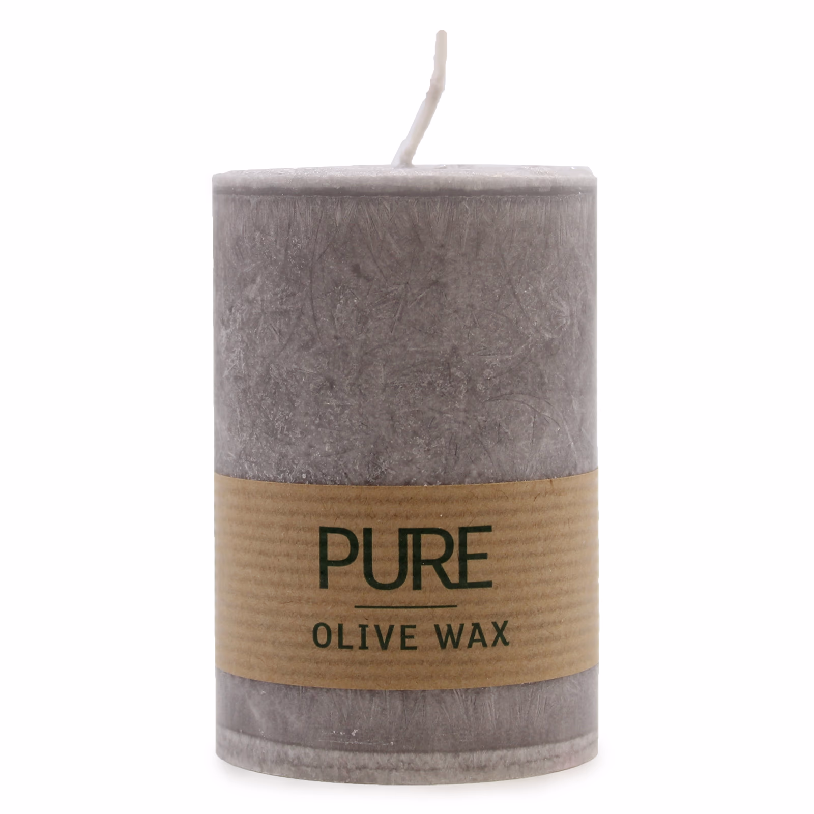 Vela de Cera de Oliva Pura 90x60 - Gris 1 Vela De Cera De Oliva Pura 90X60 - Gris