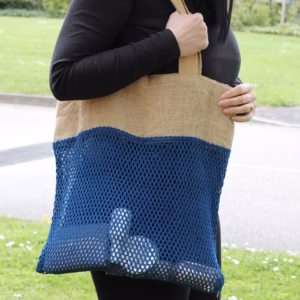 Sac Filet Pur Jute Doux et Filet en Coton - Jean'S