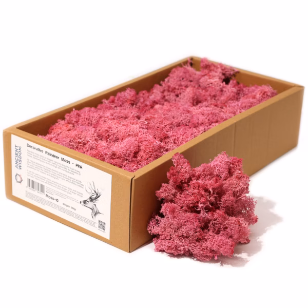 Rendiermos Decor Kwaliteit - Roze - 500g Doos