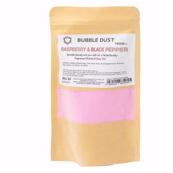 Badpulver - Hallon & Svartpeppar 190g - 200g