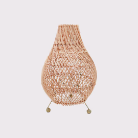 Bordslampa i Rotting - Naturlig