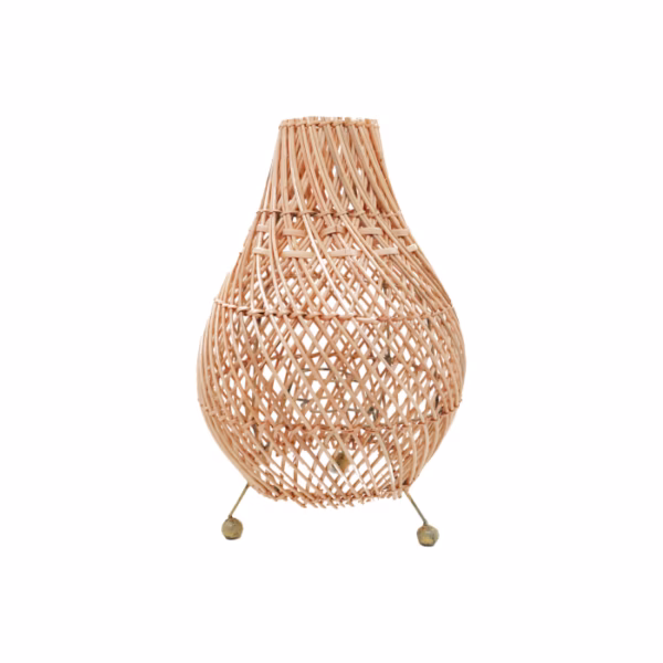 Bordslampa i Rotting - Naturlig