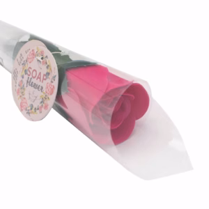 Ready to Retail Soap Flower - Small Red Rose