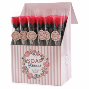 Ready to Retail Soap Flower - Small Red Rose