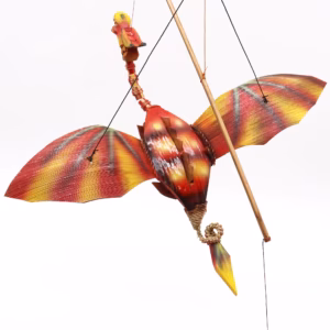 Mobil med Rød Kokosnød og Drage, 37cm