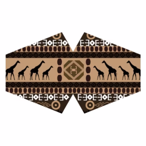 Återanvändbart Munskydd - Afrikansk Stam (Vuxen)