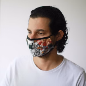Herbruikbare Modieuse Gezichtsmaskers - Kleurijke Calavera - Kinderen