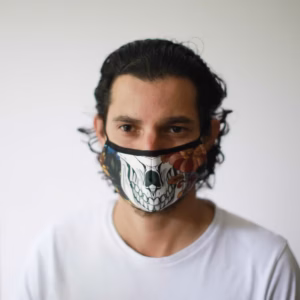 Herbruikbare Modieuse Gezichtsmaskers - Kleurijke Calavera - Kinderen
