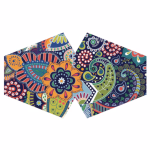 Genanvendelig Modeansigtsbeklædning - Funky Swirls (Voksen)