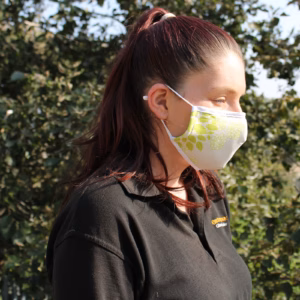 Masques Personnalisés en Tissu Adulte - Feuilles Vertes