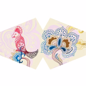Masques Personnalisés en Tissu Adulte - Mandala Perroquets