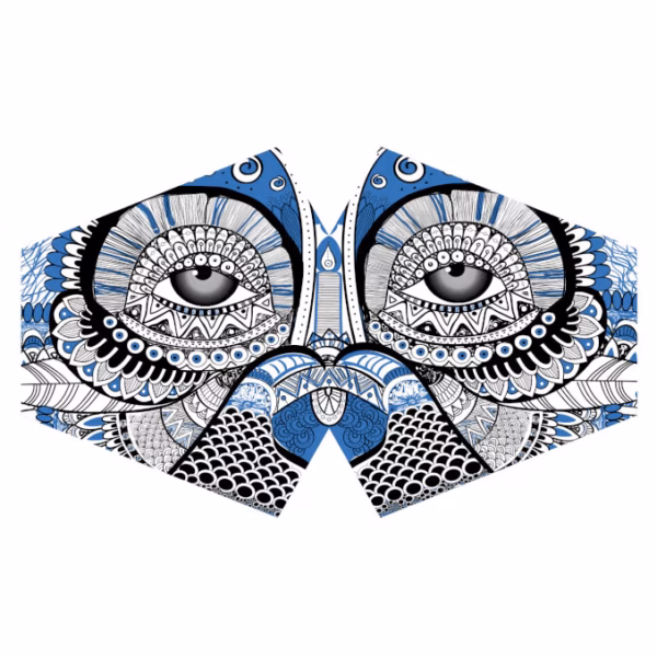 Støvmaske PM2.5 Filter - Mystical Owl (voksen)