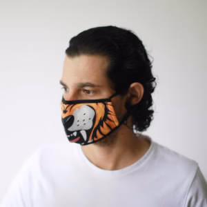 Masques Personnalisés en Tissu Enfant - Tigre