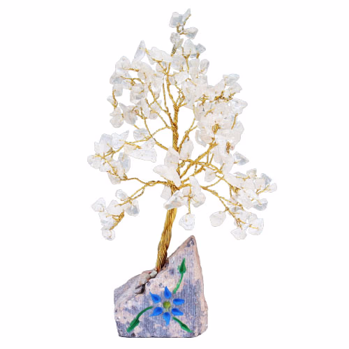 Arbres à Gemme d'Inde Cristal de Roche - 160 Pierres