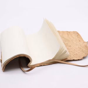 Cuaderno de Viaje en Piel Enrollada - Natural