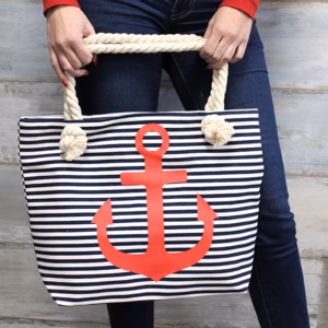 Rope Handle Bag - Pink Flamingo