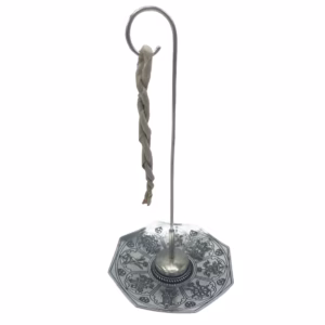 Set aus Räucherstäbchen und Versilbertem Halter - Astamangal