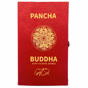 Set d'Encens en Corde & Porte - Encens en Métal Argenté - Pancha Bouddha