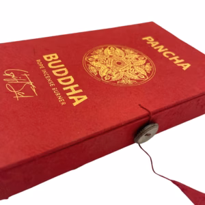 Set d'Encens en Corde & Porte - Encens en Métal Argenté - Pancha Bouddha