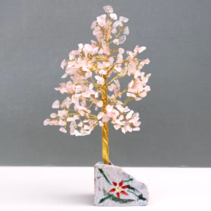 Indische Edelsteinbäume Rosenquarz - 320Steine