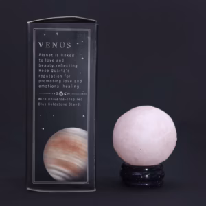 Planet på ett Stativ av Aventuringlas - Rosenkvarts - 40mm