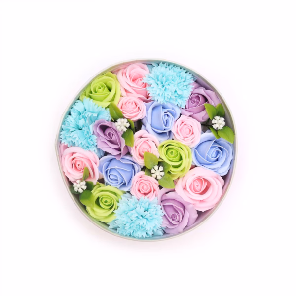 Rund Ask - Baby Shower - Blå
