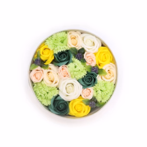 Rund Æske - Spring Celibrations - Gul & Greens