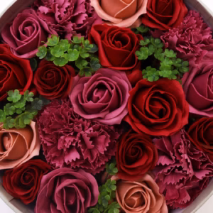 Runde Box - Vintage - Rosen