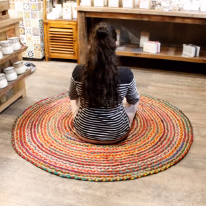 Gerecycled Katoen - Rond - 150cm