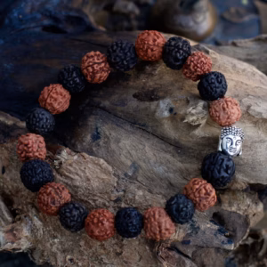 Rudraksha Buddha Mala Armband - Mix