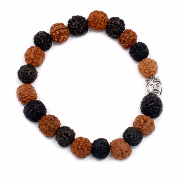 Mala Rudraksha Bracelet Bouddha - Mix