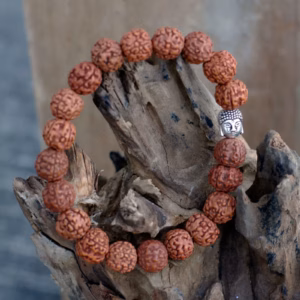 Rudraksha Buddah Bangle Mala - Naturlig