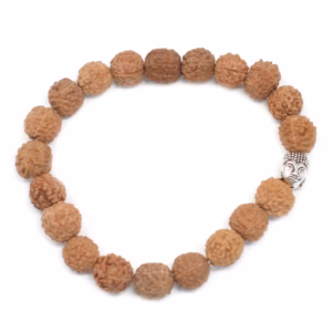 Rudraksha Buddah Armring Mala - Naturlig