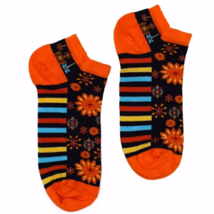 S/m Hop Hare Bamboe Enkelsokken - 36 - 40 - Mandala Bloemen