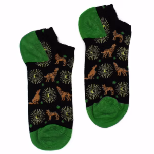 S/m Hop Hare Bamboe Enkelsokken - 36 - 40 - Maanlicht Wolfs