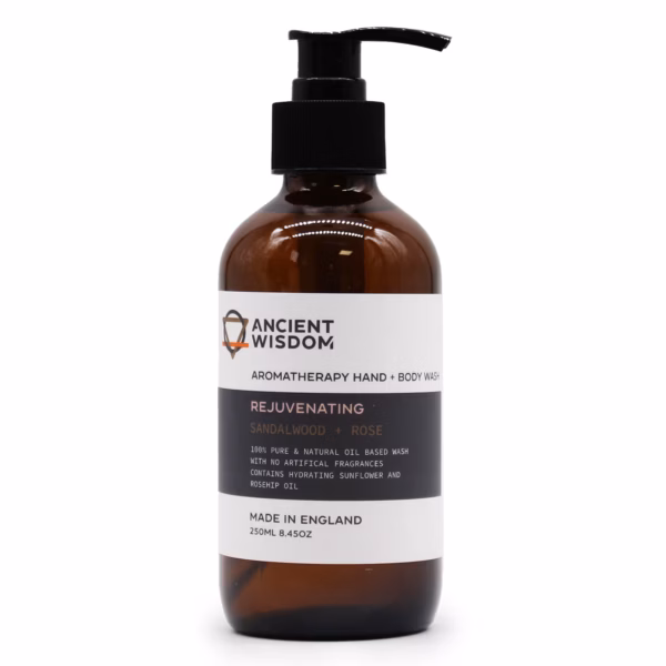 Jabon para Manos y Cuerpo - Sandalo y Rosa 250ml