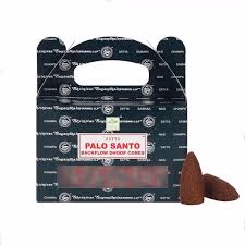 Satya Conos Dhoop de Reflujo - Palo Santo (24 Piezas)