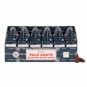 Satya Conos Dhoop de Reflujo - Palo Santo (24 Piezas)