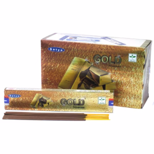 Satya Røgelse 15gm - Guld